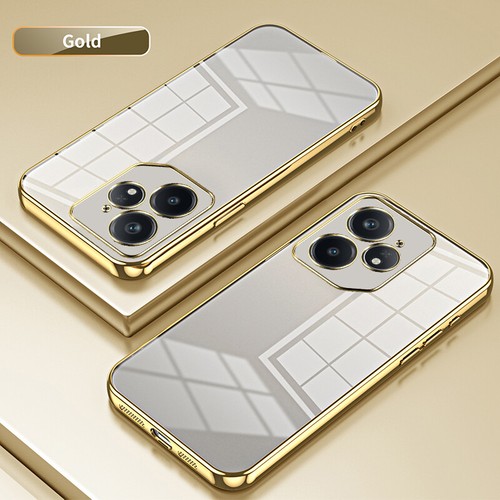 Funda protectora de goma suave transparente con marco chapado a prueba de golpes para Realme Neo7 - Imagen 10 de 21