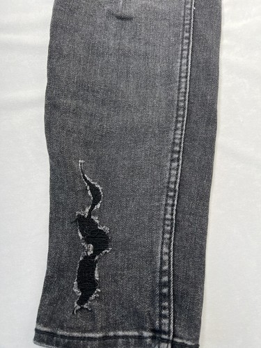Hollister High Rise Skinny Jeans Womens 7R w28 l28 Black Distressed Denim - Picture 4 of 13