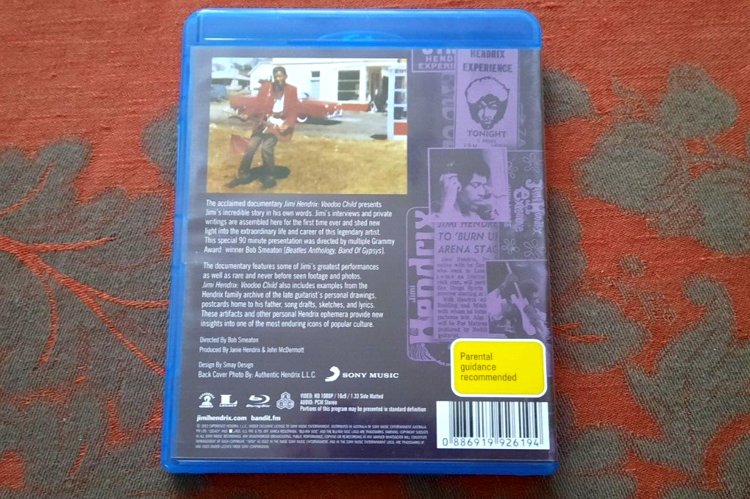 JIMI HENDRIX Voodoo Child - WEST COAST SEATTLE BOY (Blu-ray, 2010