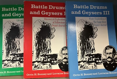 Battle Drums and Geysers Yellowstone Snake Donne's Journal (Lot of 3 Pbks) 1970