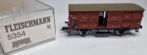 Fleischmann H0 - 5354 K - Kleinviehwagen  -399 726V 90- der DB