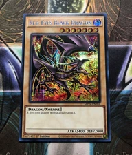 *** RED-EYES BLACK DRAGON *** PRISMATIC SECRET RARE MP24-EN054 (MINT) YUGIOH!