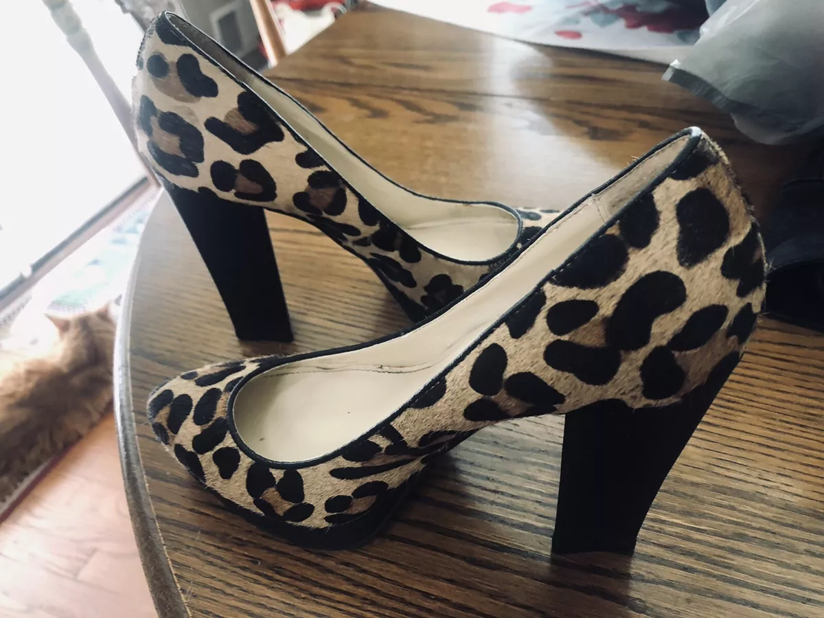 Calvin Klein Leopard Print Heels Shoes Size 7 eBay