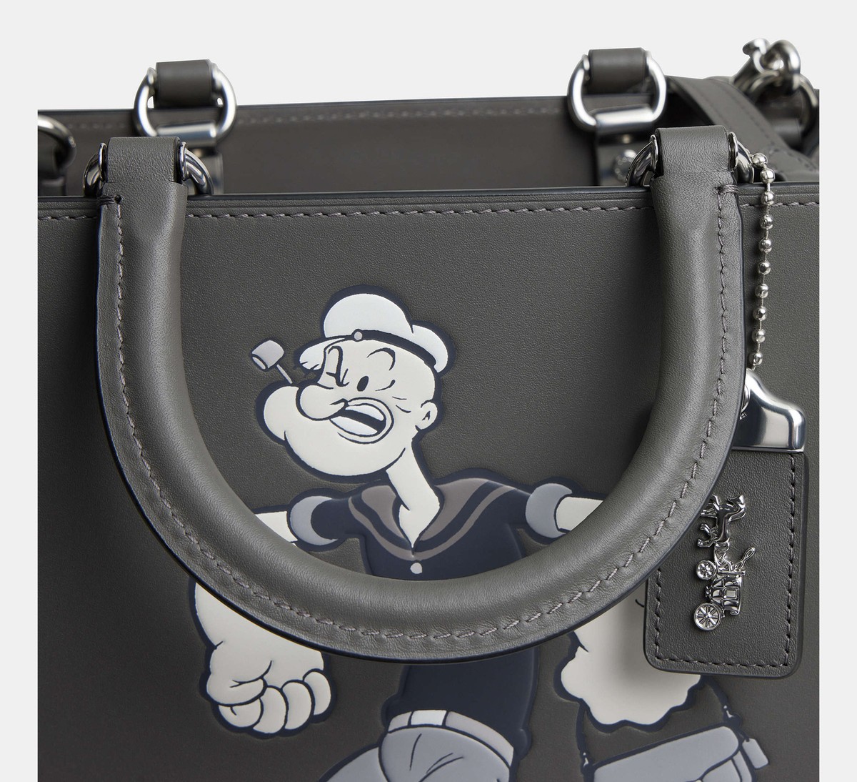 COACH x POPEYE Rogue Bag 25 Gray Multi Glovetanned Leather COACH x POPEYE Rogue Bag 25 Gray Multi Glovetanned Leather