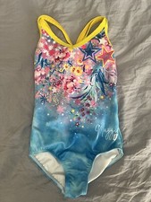 Sylvia P  Maggie Leotard Size 4in Pink, Blue And Yellow Floral.
