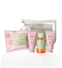 Pixi Rose Glow Routine Kit w/ Limited Edition Bag