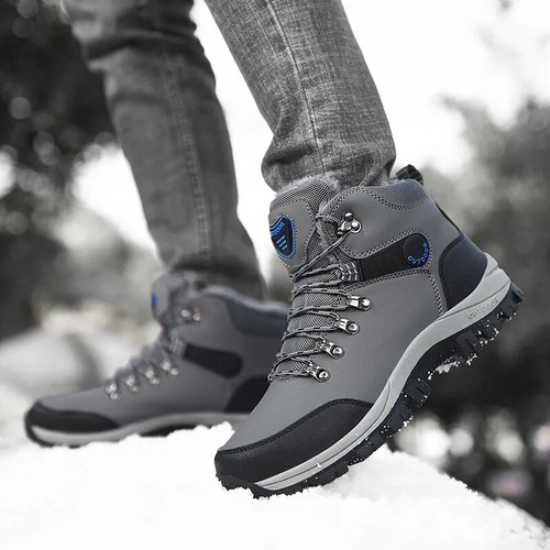 Winter Waterproof Sneakers Snow Boots Hiking Boots High Top Non-slip Work Shoes - Picture 19 of 24