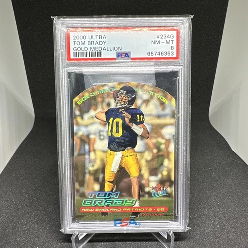 2000 Fleer Ultra Tom Brady Gold Medallion RC #234G PSA 8 NM-MT