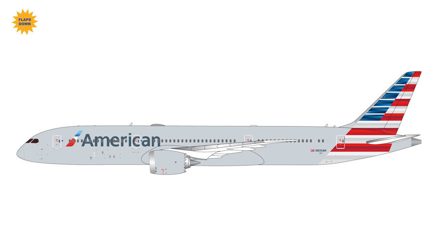 Gemini Jets 1:400 American Airlines Boeing 787-9 Flaps Down