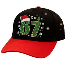 Hats 67 Number Christmas Breathable Headwear Baseball Hats Men Women