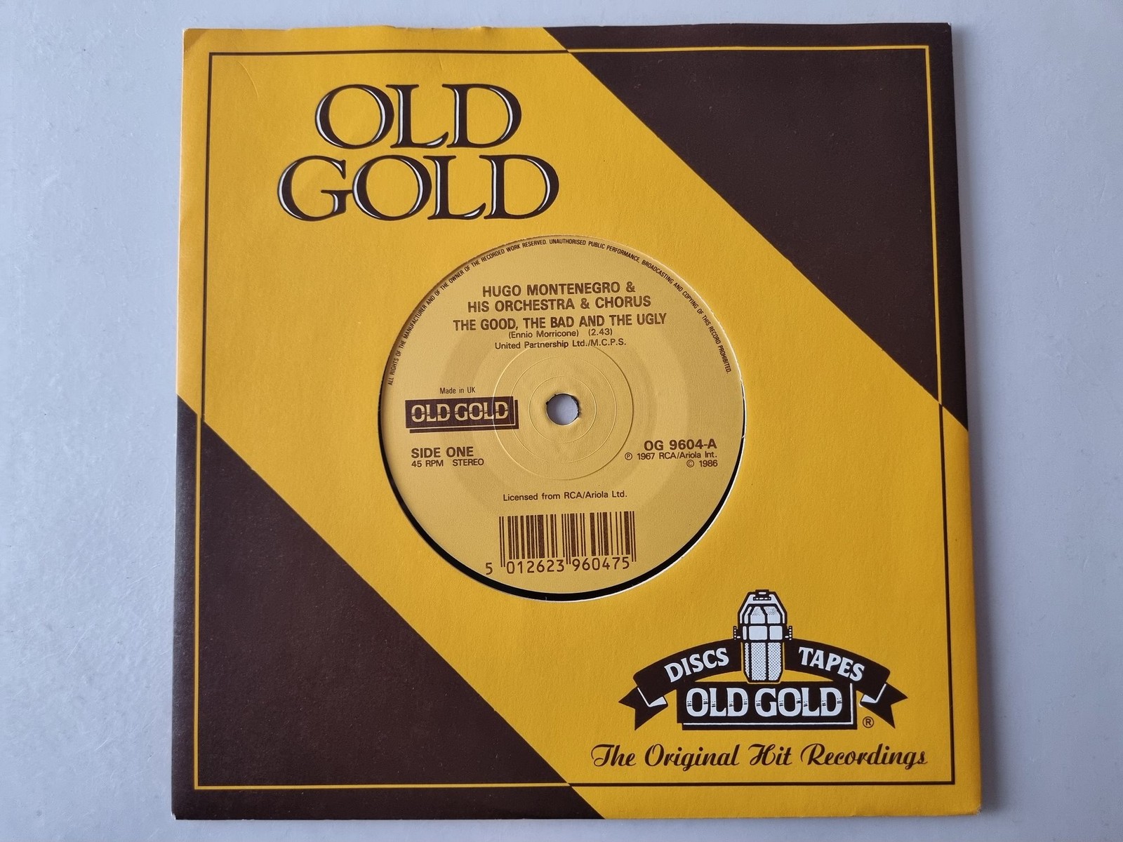 Hugo Montenegro - The Good, The Bad and The Ugly/ A Fistful Of Dollars 7'' Vinyl