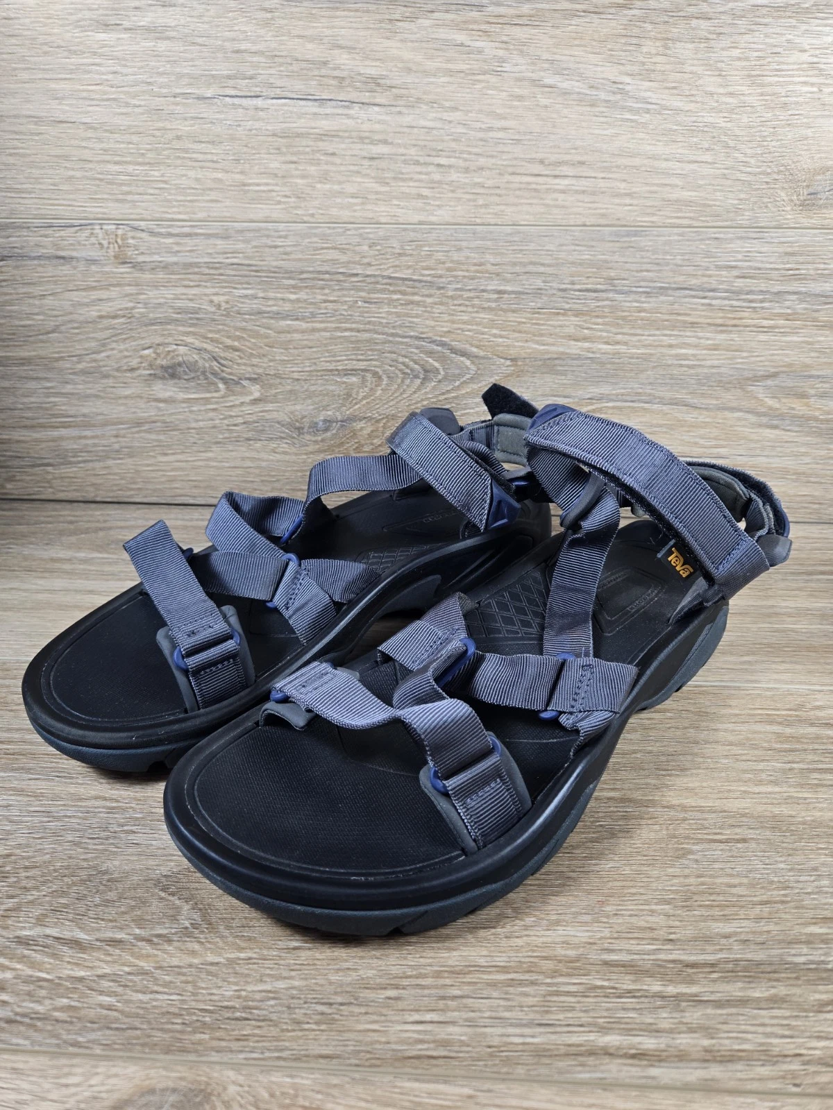 Teva Terra Fi 5 Sport Sandals Men’s 11 Black Trail Hiking Quick-Dry EUC