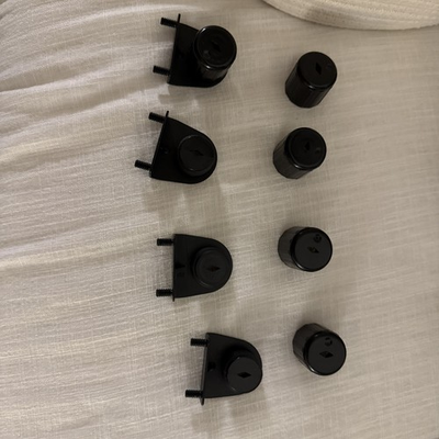 #ad Ikea Besta Wall Mounting Spacers Screw on Caps Parts 141413 141414 set of 4 $14.98