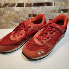 Asics Gel Lyte III Mens Red Speckled Sole Sneakers H5Y0N Size 10