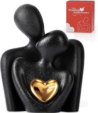 XMGZQ Mini Couple Statue Tv Stand Decor Items for Living Room Home Decor,Bedr...