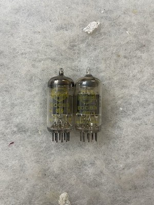 Mullard ECC83 12AX7 Yellow Print Anniversary Version NOS Tested Matched Pair