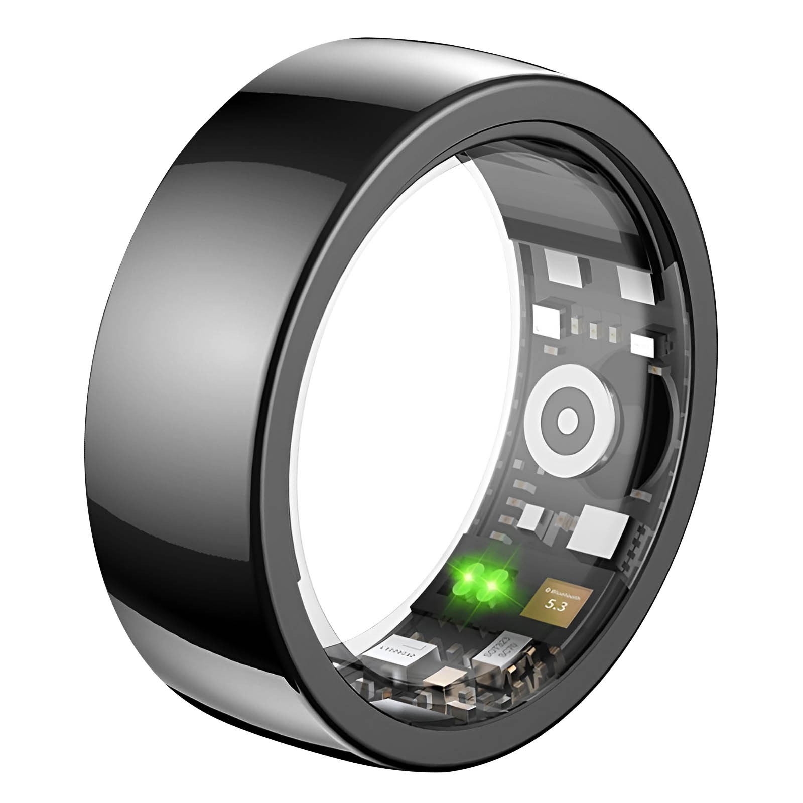 Bague connectée suivi de santé tracker d'activité étanche IP68 anneau connecté 3.8g
