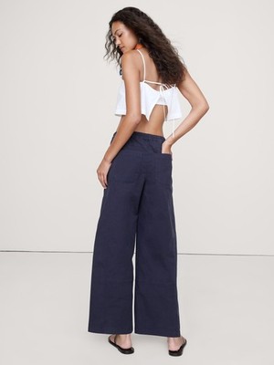 BANANA REPUBLIC Mid-Rise Relaxed Painter Pull-On Pant NWT - MP