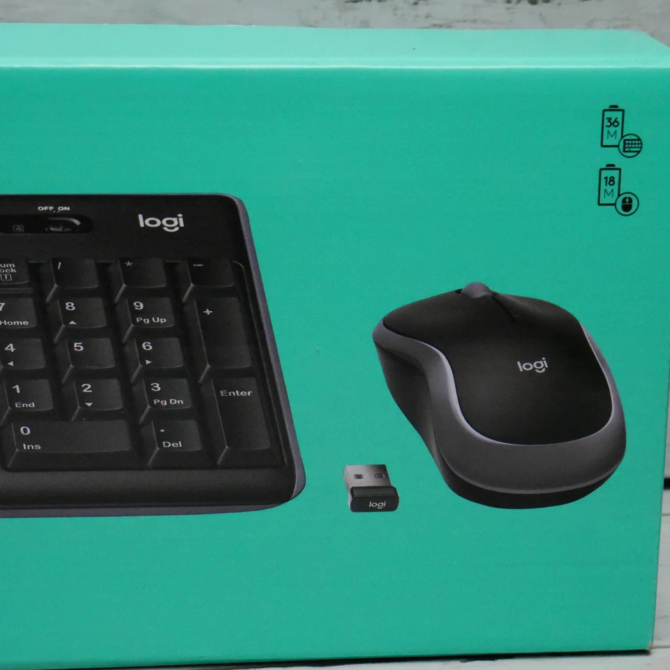 Logitech MK270 Full-size Wireless Combo 2.4GHz Keyboard & Mouse - Image 3 of 4