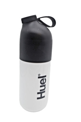 Huel Shaker Bottle | 500ml 17 oz White Black Minimalist Design BPA Free Blender