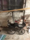 Doll Size Antique Horse Drawn Carriage