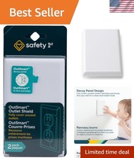 Pack of 2 OutSmart Outlet Shields - Effortlessly Cover Unused Outlets in Style