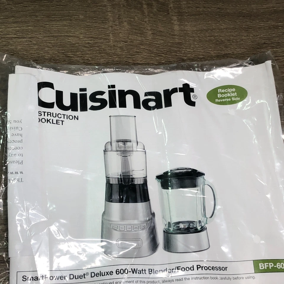 Cuisinart SmartPower Duet Food Processor AFP-7 Collar Bowl Lid Blade Manual Part - Image 2 of 4