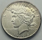 1928 Circulated Silver Peace Dollar High Grade Key Date