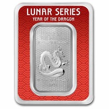 1 oz Silver Bar - 2024 APMEX Year of the Dragon (TEP, Series 2) 102.80 per troy oz