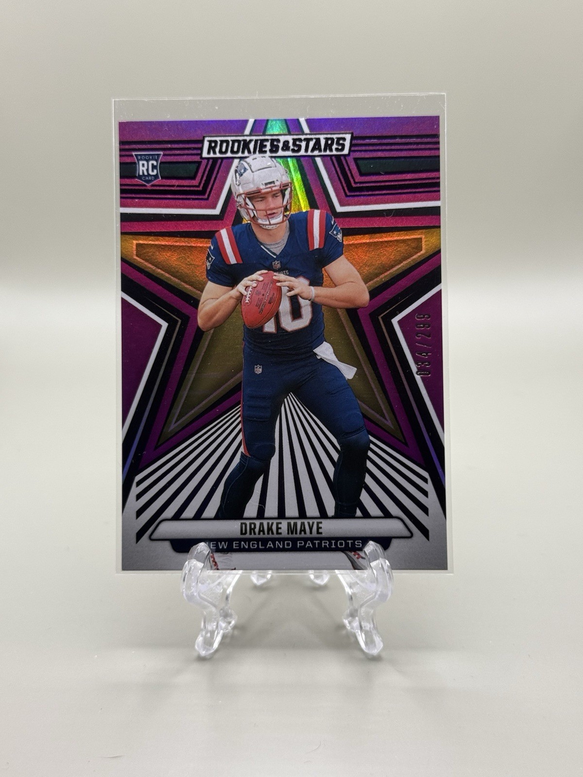 2024 Panini Rookies & Stars - Rookies Drake Maye #129 Purple /299 (RC)