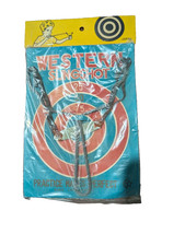 1950s Cowboy Dime Store Western Sling Shot Plated Target Sharp Shooter - READ