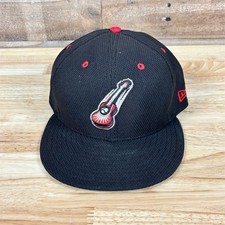 New Era 59FIFTY Nashville Sounds Fitted Baseball Cap Black Red Size 7 3/8