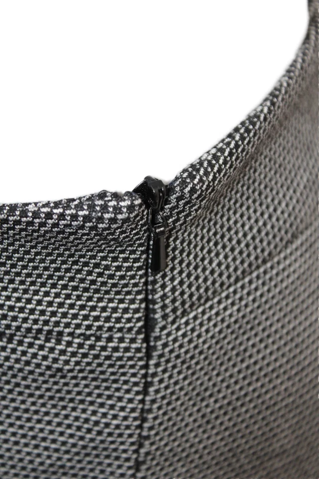 Pantalones Max Mara para mujer de lana plisados frontales laterales con cremallera pierna cónica negros talla 8 Foto 3 de 4