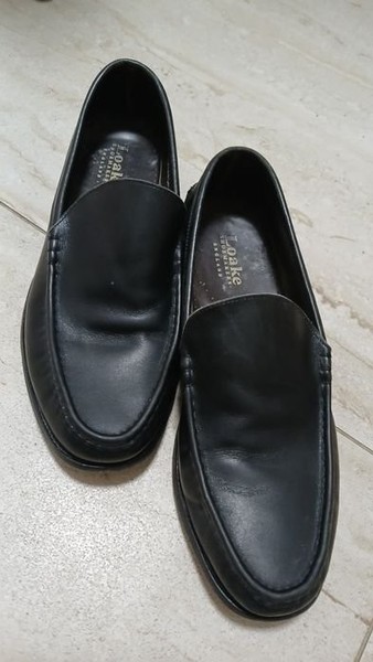 Men Loake Loafers Black 43