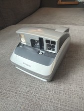 Polaroid One600 Folding Instant Camera Silver Untested