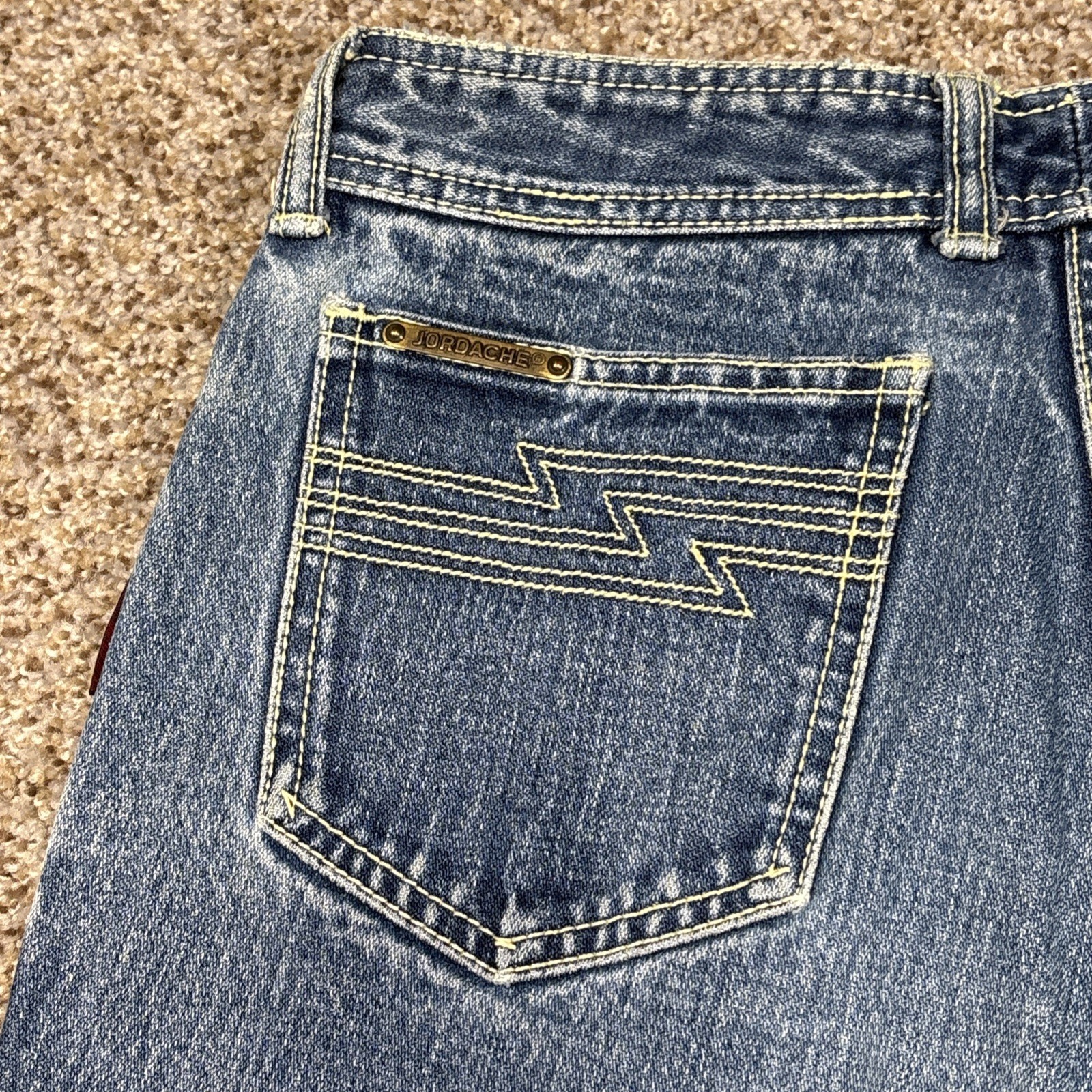 Vintage Jordache Jeans Womens 31L High Rise Hong Kong Horse Head 80s Fits 26x30 - View 17