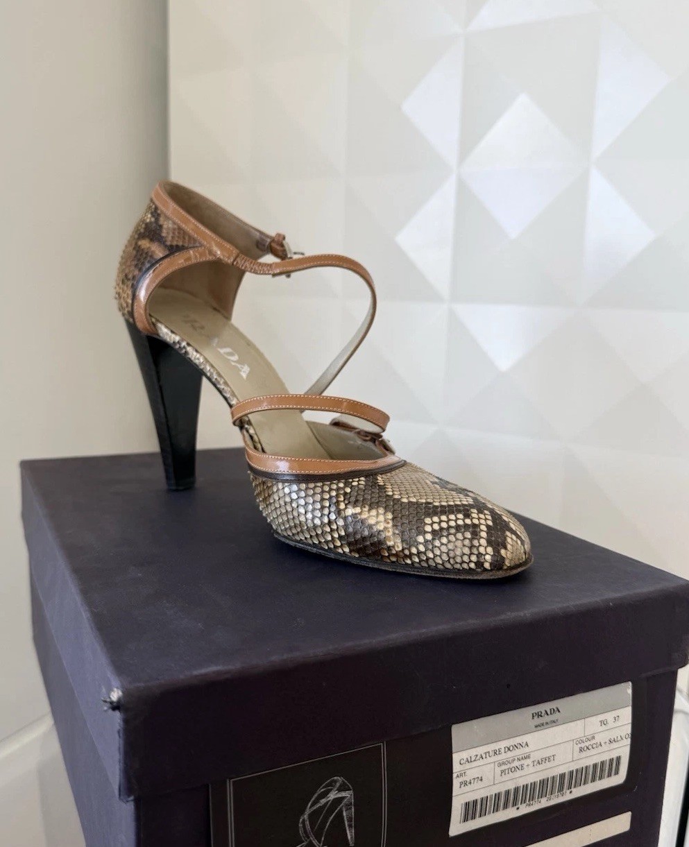 Prada Snakeskin heels - image 1