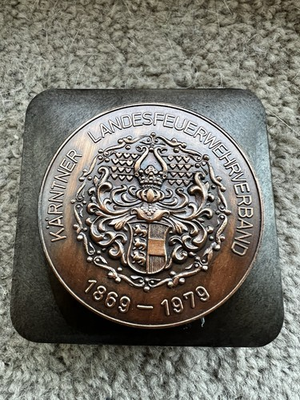 #ad German Antique Collectible Coin Fire Brigade Firefighter Commemorative $19.99