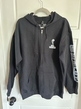 Gilden officially licensed Ford Shelby Mustang black zip hoodie size L
