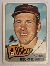 1965 Topps Brooks Robinson #150 (vg) Corners Rounded But No Crease o/c