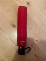 OMEGA Branded Travel Umbrella Red