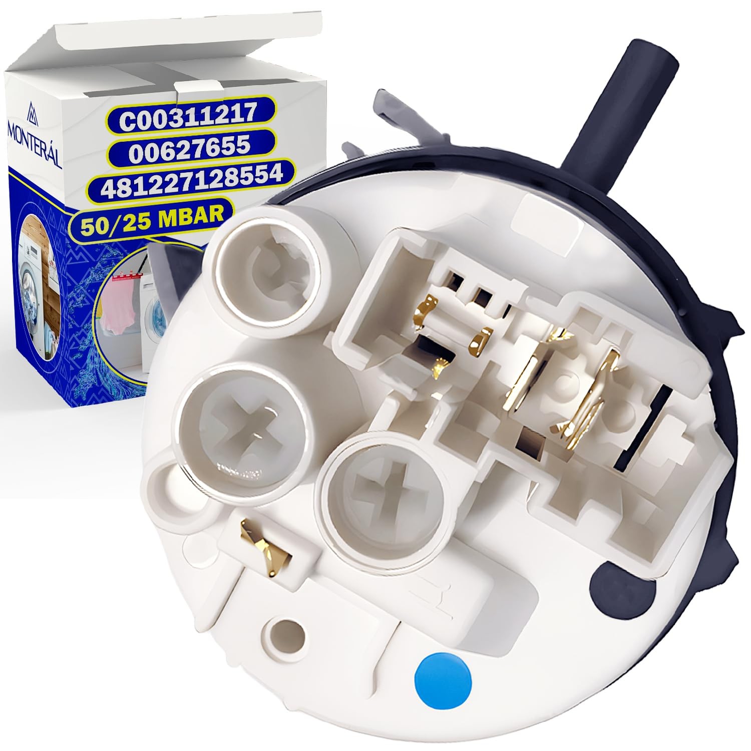 Remplacer le capteur d'eau avec le pressostat pour machine à laver 50/25 Mbar