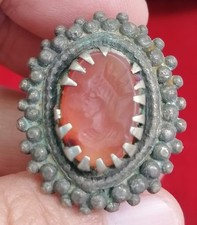 Roman Queen   Agate Ancient Stone Intaglio Rare Lovely   Ring