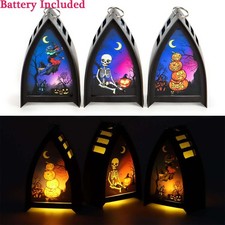Pumpkin Lamp Halloween Skull Wizard Lantern Portable Creative Home Party Decor