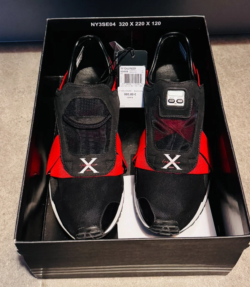 Baskets adidas Y-3 Yohji Yamamoto Micro Pacer noires US 9 - Édition limitée - Photo 1/4