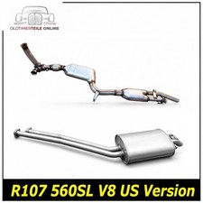 Auspuffanlage mit Kat Mercedes 560SL R107 W107 US Version Katalysator + Endtopf Auspuffanlage mit Kat Mercedes 560SL R107 W107 US Version Katalysator + Endtopf