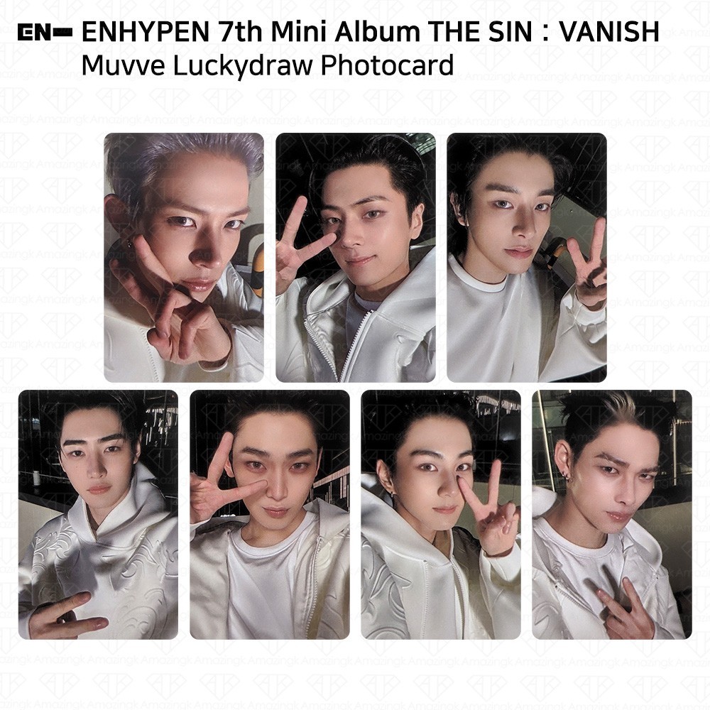 Enhypen 7th Mini The Sin : Vanish muvve Lucky Draw Photocard | eBay