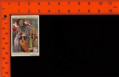 Liebig Beef Extract Victorian Trade Card Zriny German Dramatists Korner