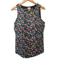 Lands' End Chlorine Resistant High Neck UPF 50 Modest Tankini Swimsuit Top