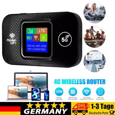 4G LTE Tragbare Mobiler Wireless WLAN Router Hotspot WiFi Modem SIM Karte DHL